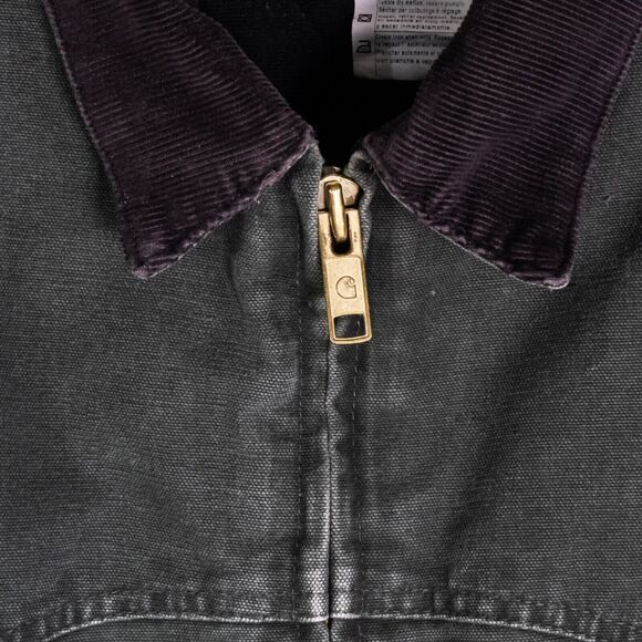 VTG Carhartt Jacket Moss Green Santa Fe Detroit Duck Canvas J14 MOS Men's XXL - Picture 8 of 13